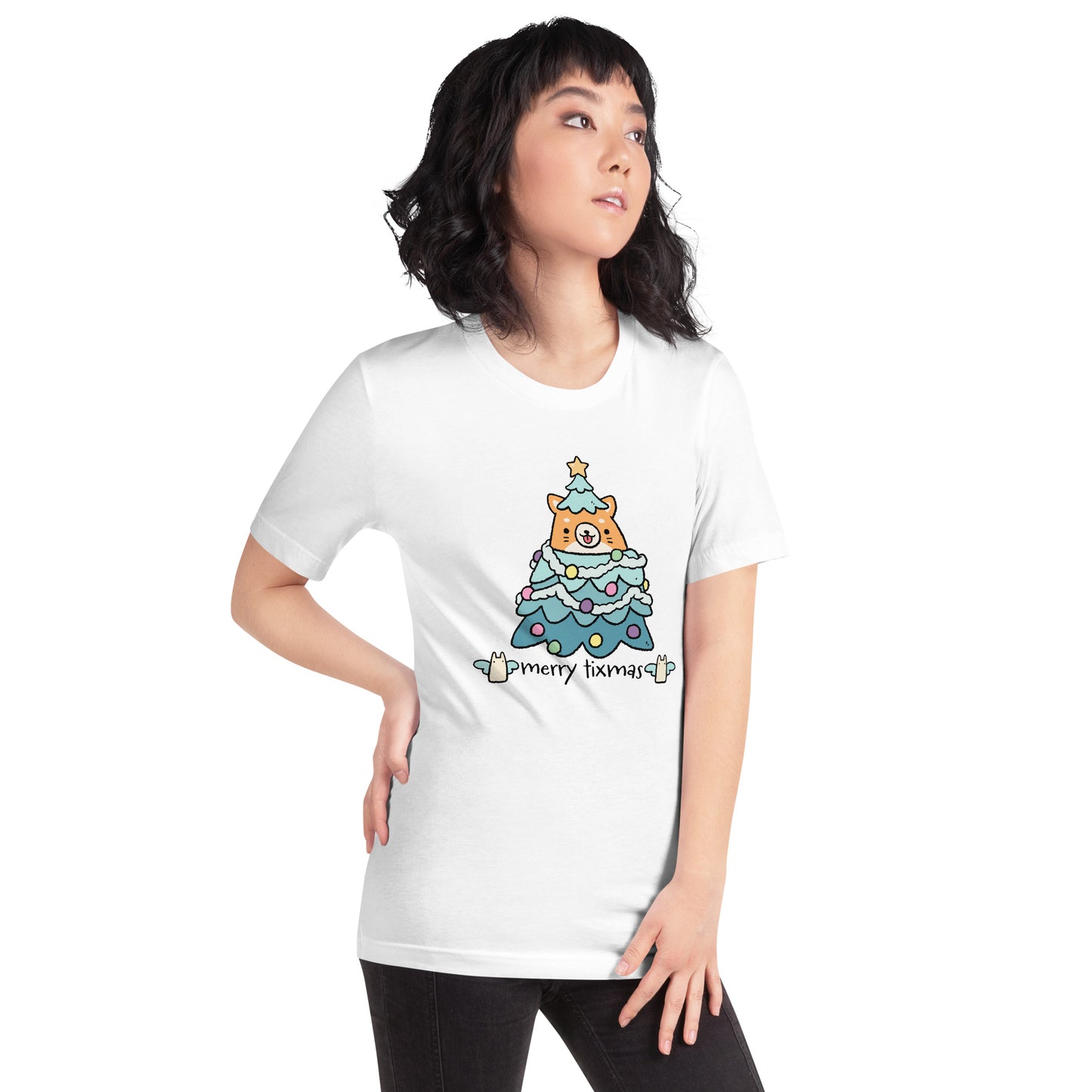 Tixee - Merry Tixmas Corgi Twee Unisex t-shirt
