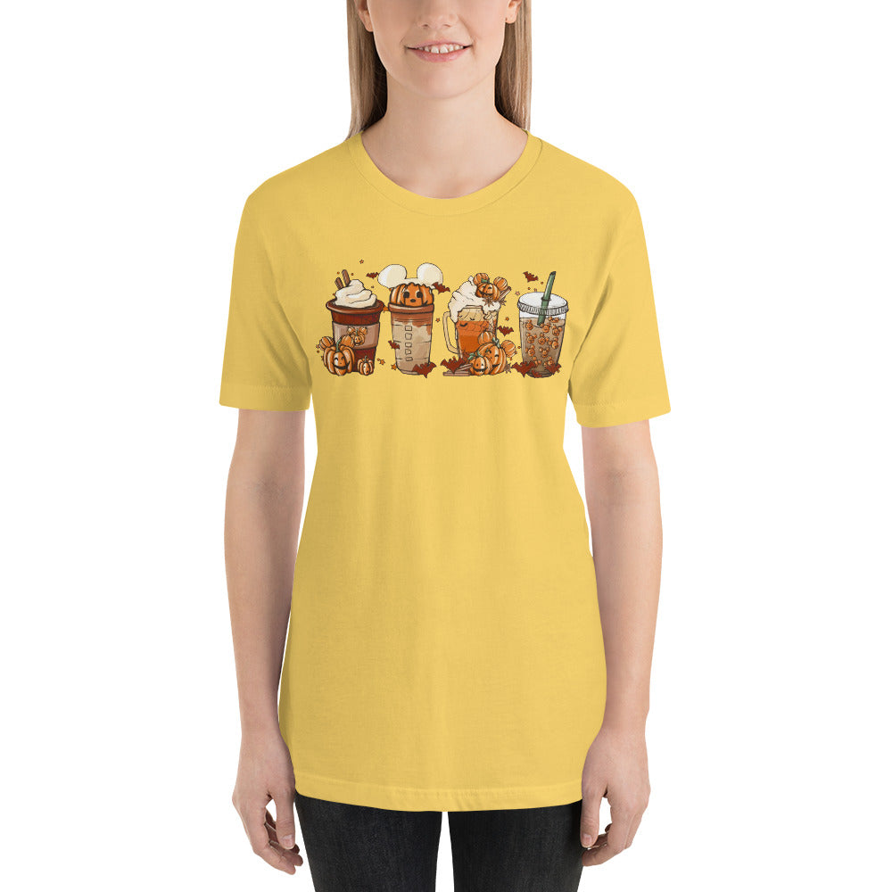 Mouse Coffee and Lattes Pumpkin Spice Unisex t-shirt