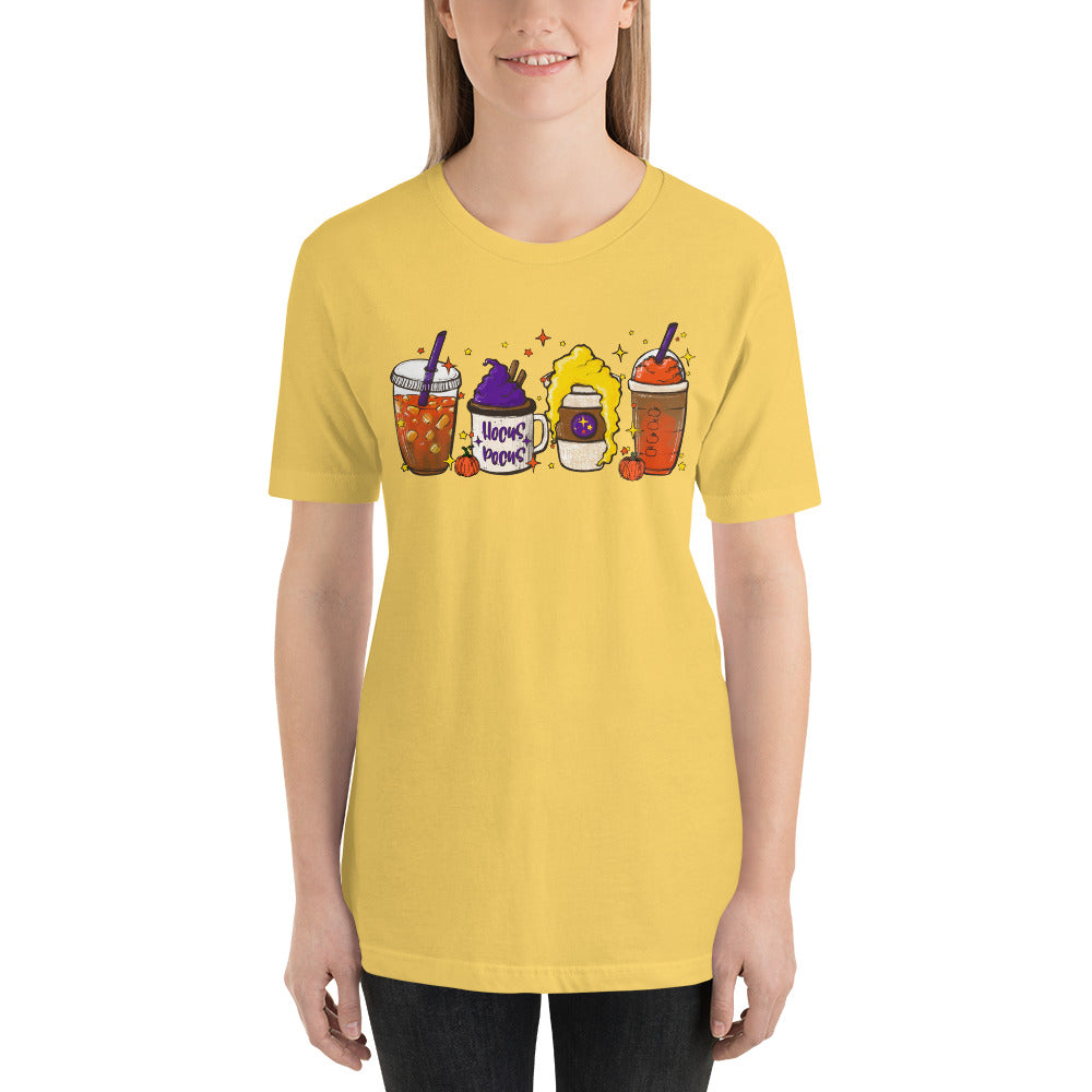 Witches Coffee and Lattes Brew Halloween Unisex t-shirt
