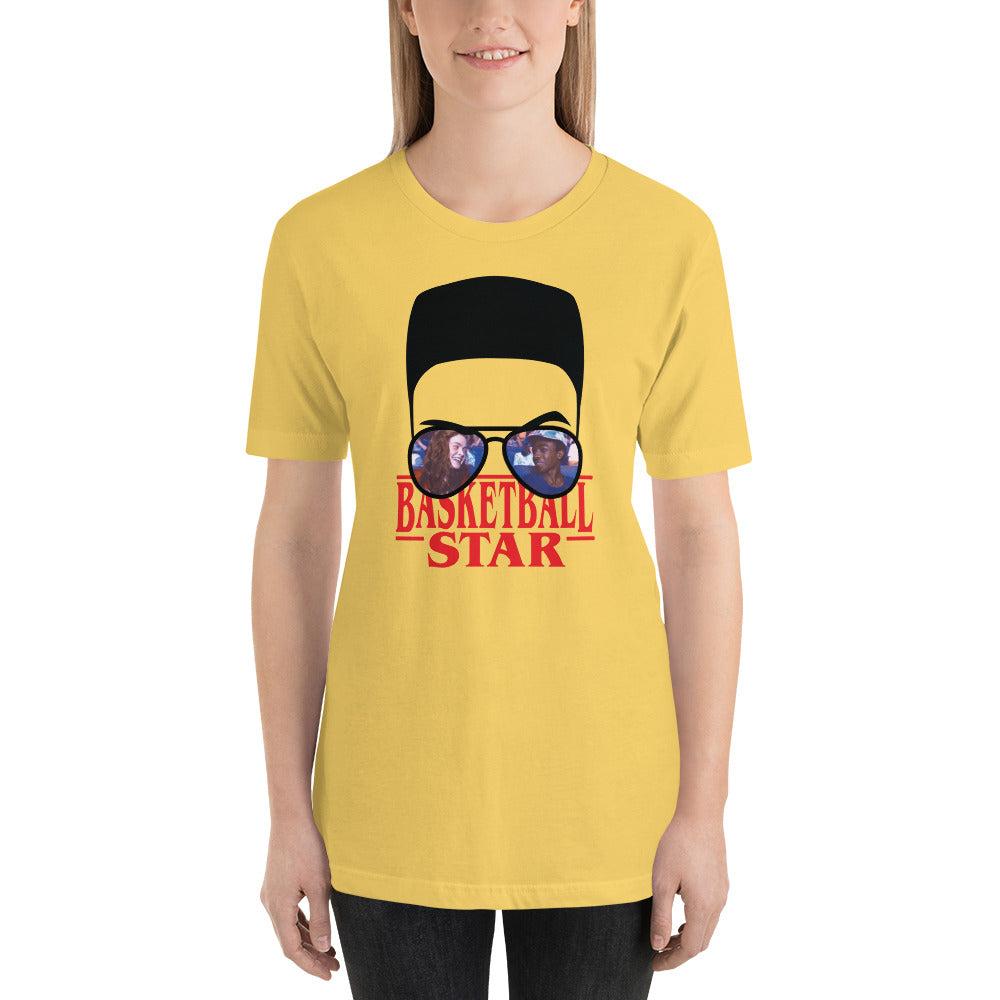Lucas Basketball Star Flat Top Horror Halloween Unisex t-shirt