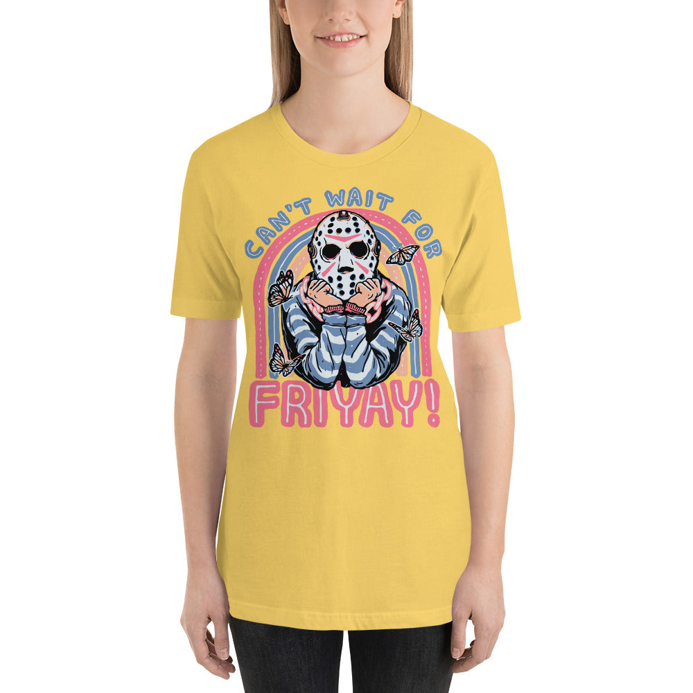 Can't Wait For FRIYAY Cute Halloween Horror Unisex t-shirt