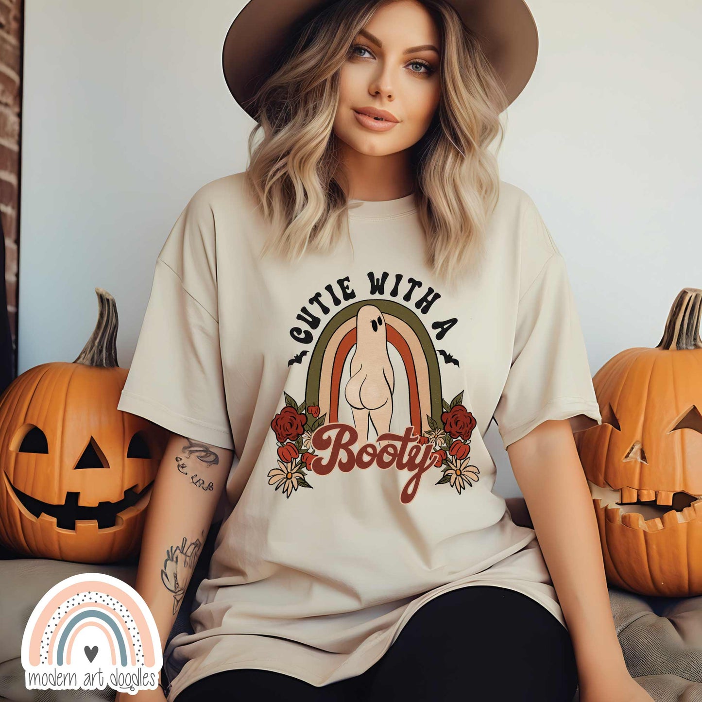 Cutie with a Booty Halloween Ghost Tee Unisex t-shirt