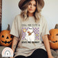 Call Me Cute and Give Me Candy Ghost Halloween Spooky Tee Unisex t-shirt