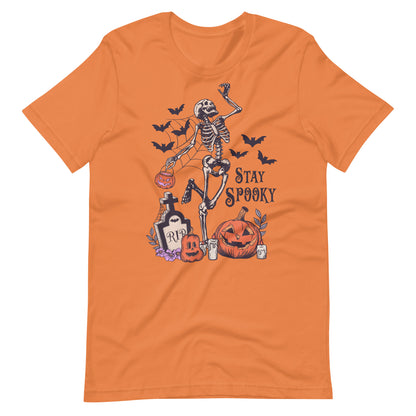 Stay Spooky Skeleton Halloween Tee Unisex t-shirt