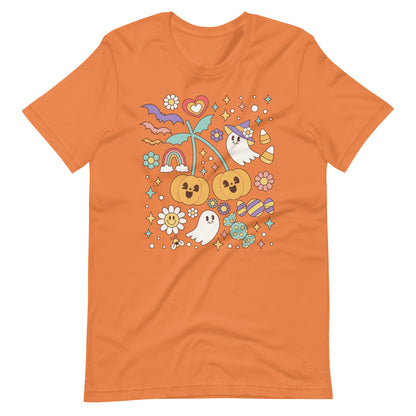 Pastel Cute Ghost Pumpkin Halloween Spooky Tee Unisex t-shirt
