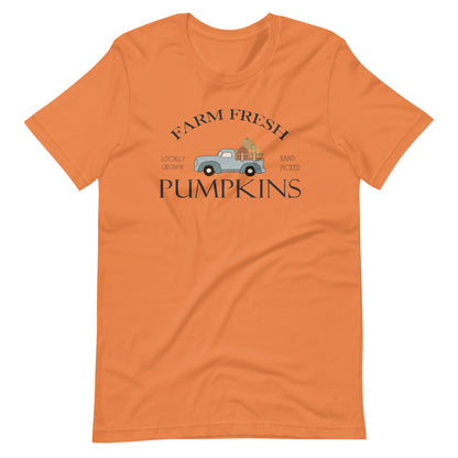 Farm Fresh Locally Owned Pumpkins Halloween Tee Unisex t-shirt