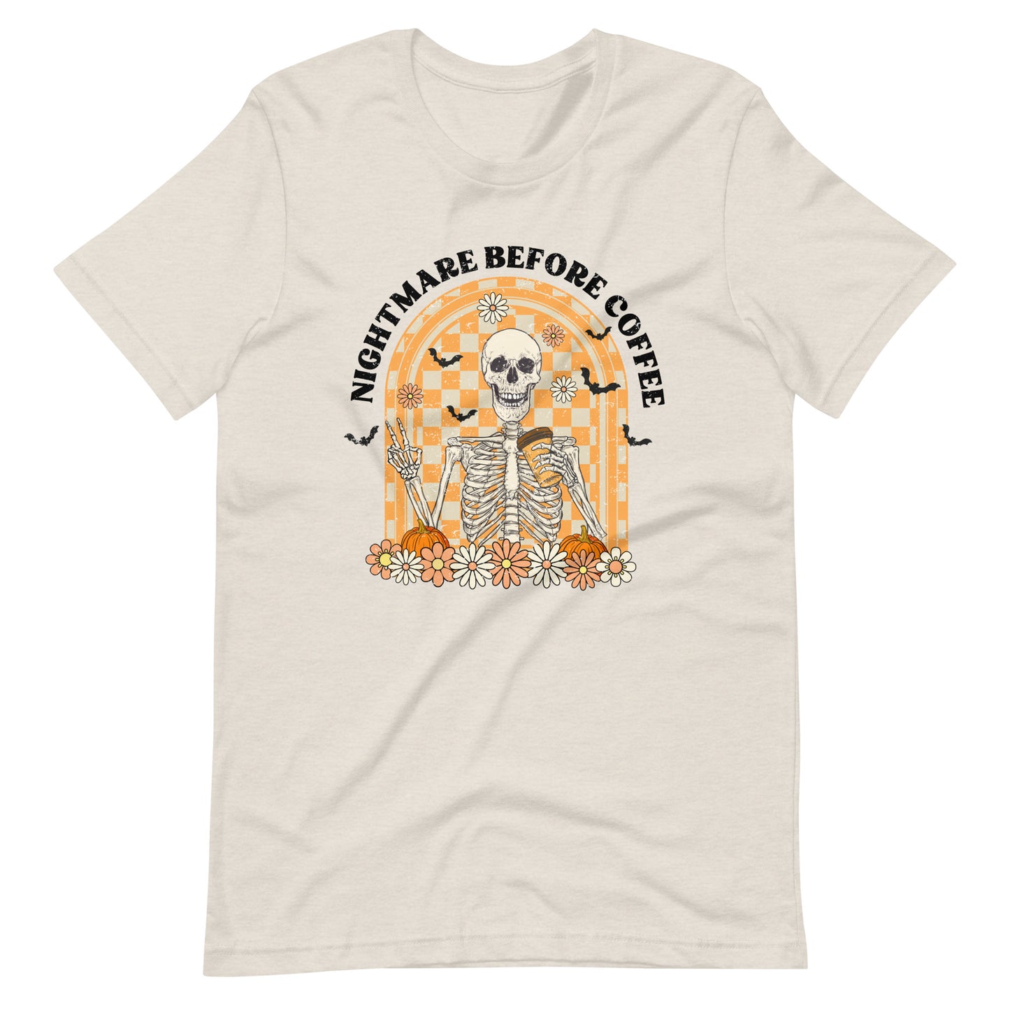 Nightmare Before Coffee Skeleton Halloween Spooky Tee Unisex t-shirt