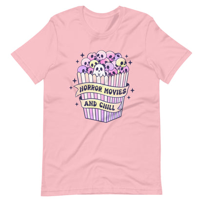 Horror Movies and Chill Pastel Spooky Halloween Tee Unisex t-shirt