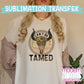 Can't Be Tamed Leopard Sunflower Western Sublimation Print - Ready to Press - Ready to Ship