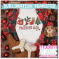 Festive AF Christmas Holiday Sublimation Print - Ready to Press - Ready to Ship
