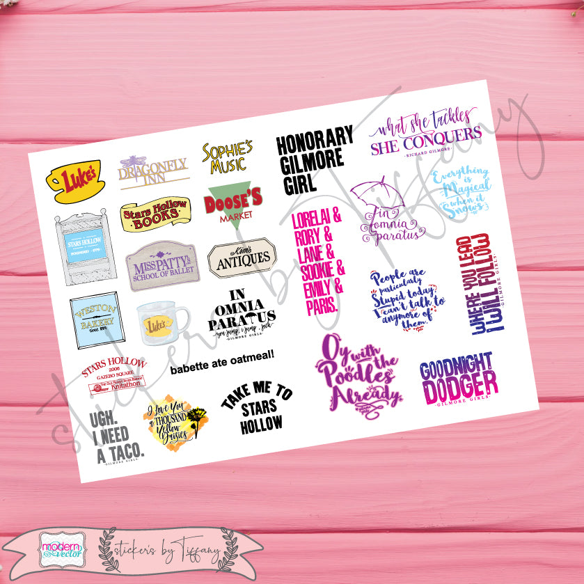 Gilmore Girls Sticker Set