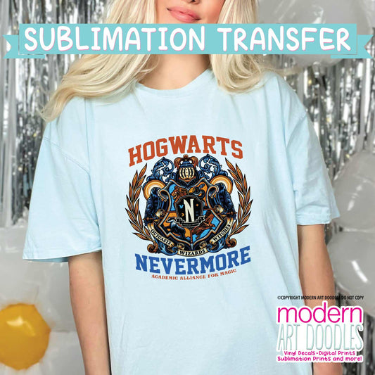 Wizard and Outcast School Academy Sublimation Print - Ready to Press - Ready to Ship