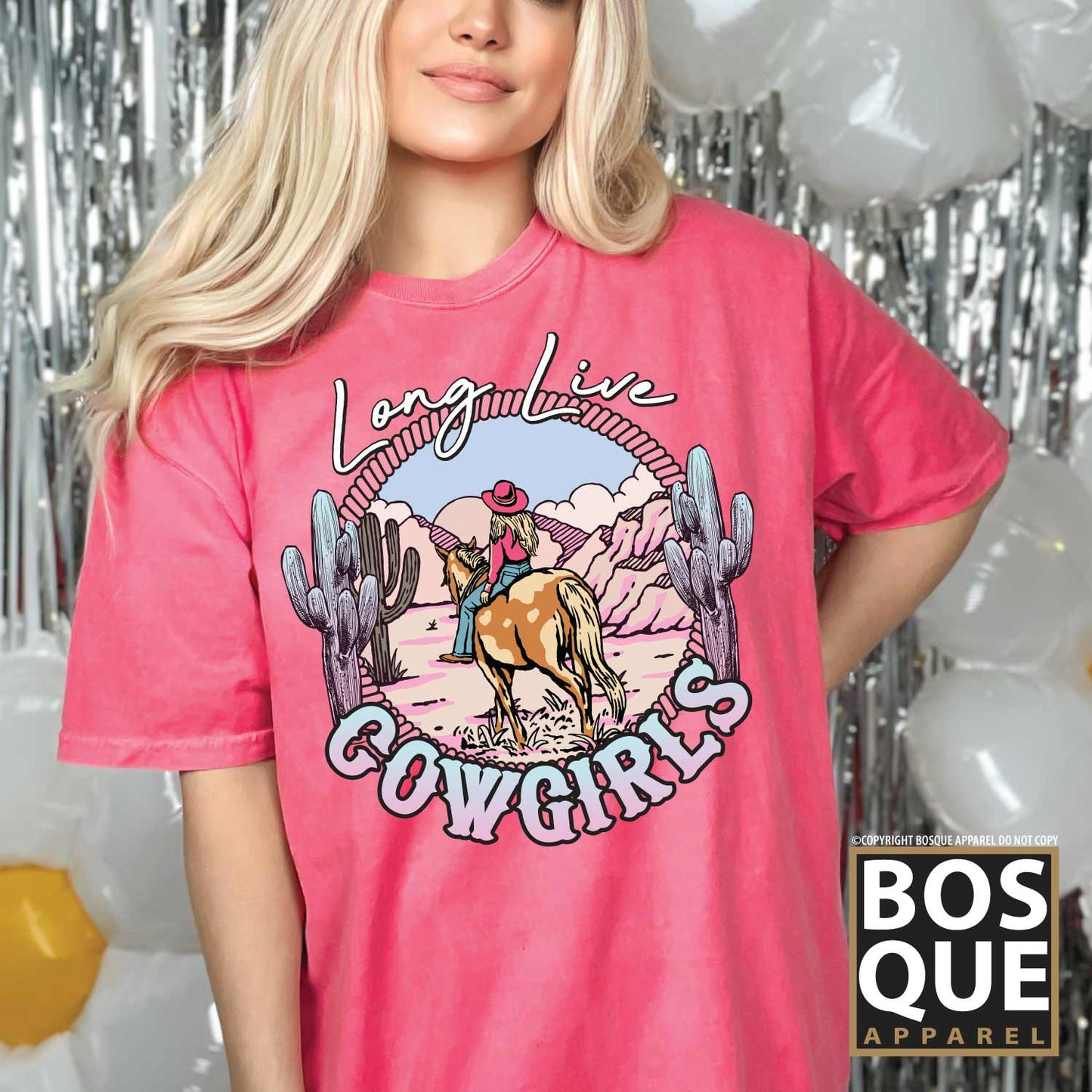 Long Live Cowgirls Pink Unisex t-shirt