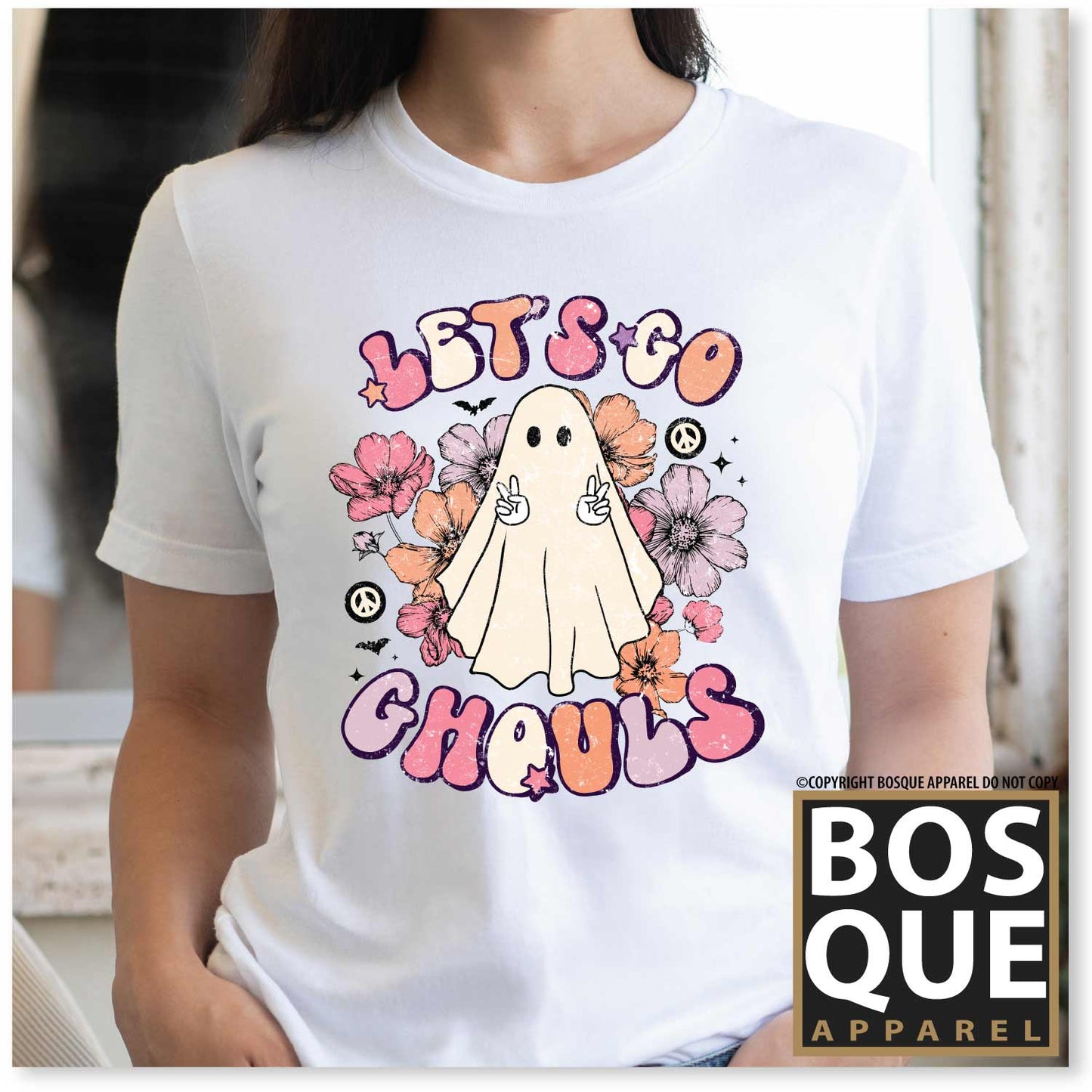 Let's Go Ghouls Halloween Ghost Squad Vibes Unisex t-shirt