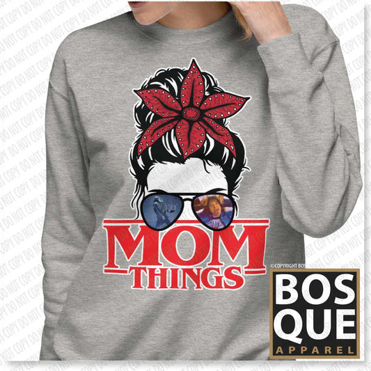 Mom Things Stranger Demo Bun Eddie Comfy Unisex Premium Sweatshirt