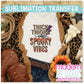 Thick Thighs and Spooky Vibes Halloween Sublimation Print - Ready to Press - Ready to Ship
