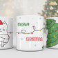 Meowy Christmas White glossy mug