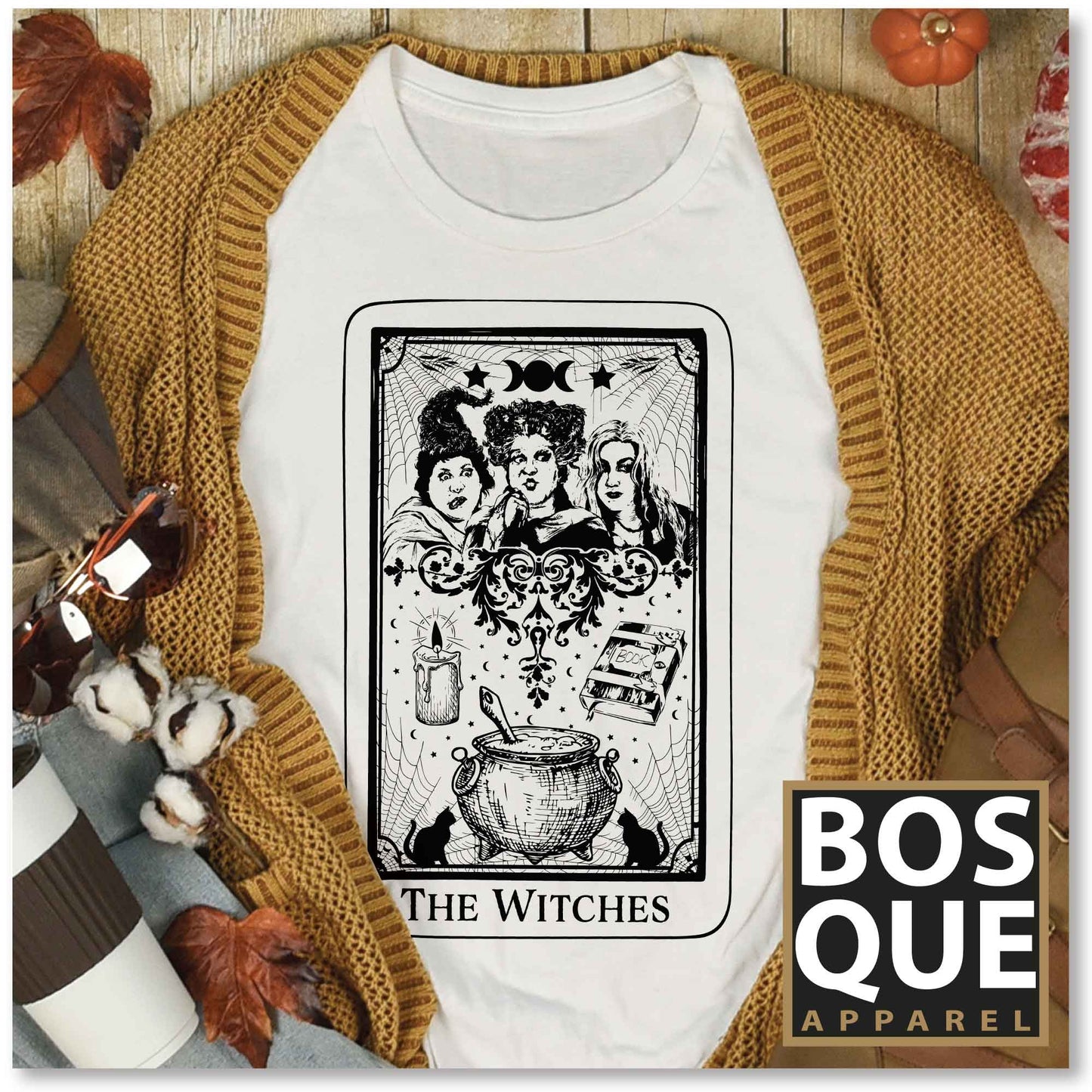 The Witches Tarot style Halloween Unisex t-shirt