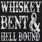 Whiskey Bent and Hell Bound Country Women's Racerback Tank
