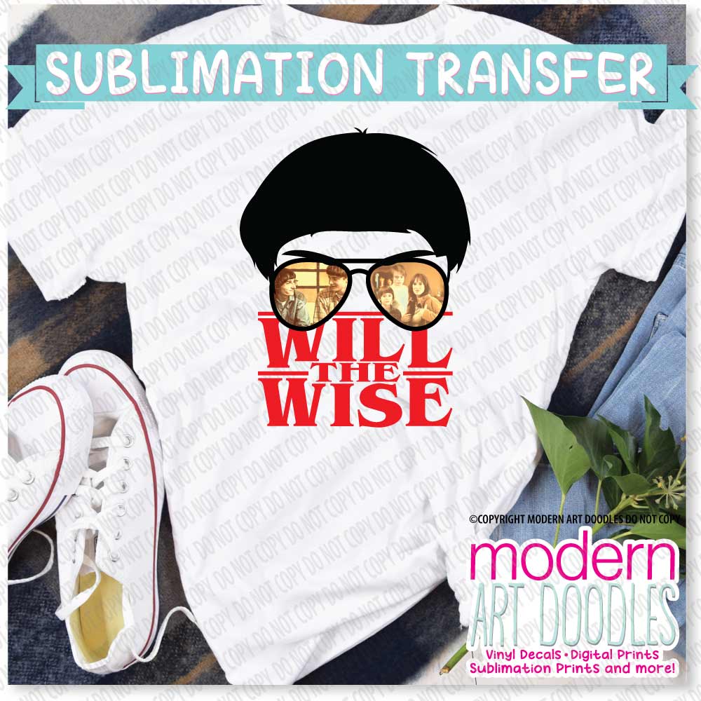 Will the Wise Stranger Halloween Horror Sublimation Print - Ready to Press - Ready to Ship