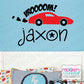 Vroom Car Personalized Name Vinyl Wall Decal