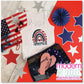 America Love Mason Jars 4th of July Patriotic Freedom Sublimation Print - Ready to Press - Ready to Ship