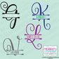 Script with Arrows BoHo style Personalized Name and Monogram Vinyl Wall Decal
