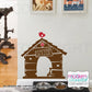 Dog Pet House with Bird Personalized Name Vinyl Wall Decal