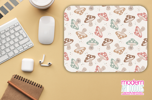 Mushroom Cute Kawaii Gaming Mouse pad, Computer Keyboard Office Accessories, Cute Office Decor