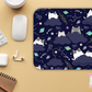 Space Cats Kitty Cute Kawaii Gaming Mouse pad, Computer Keyboard Office Accessories, Cute Office Decor