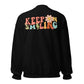 Keep Smiling Hippie Retro Flower Unisex Sweatshirt