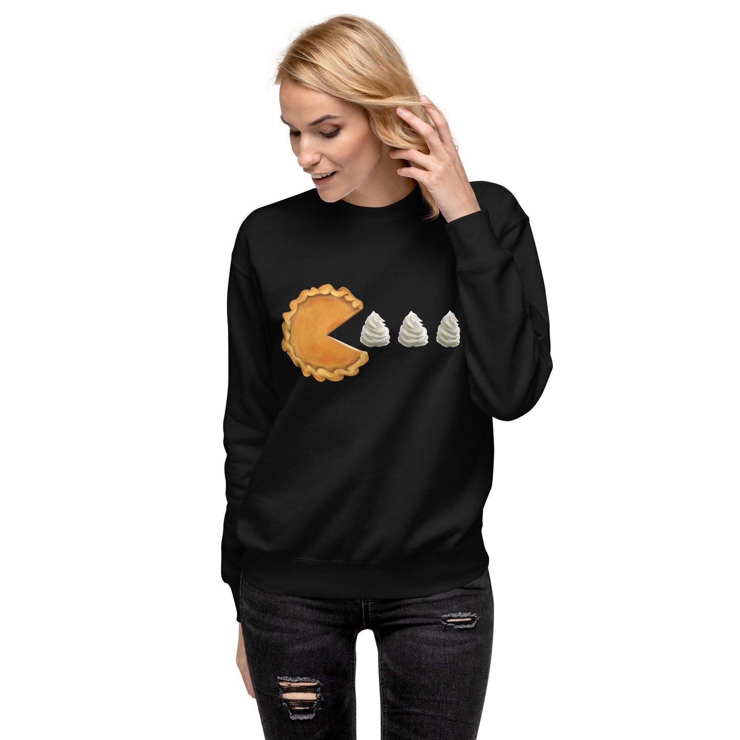 Pumpkin Man Thanksgiving Holiday Unisex Premium Sweatshirt