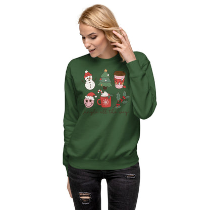 Jingle All the Way Christmas Holiday Unisex Premium Sweatshirt