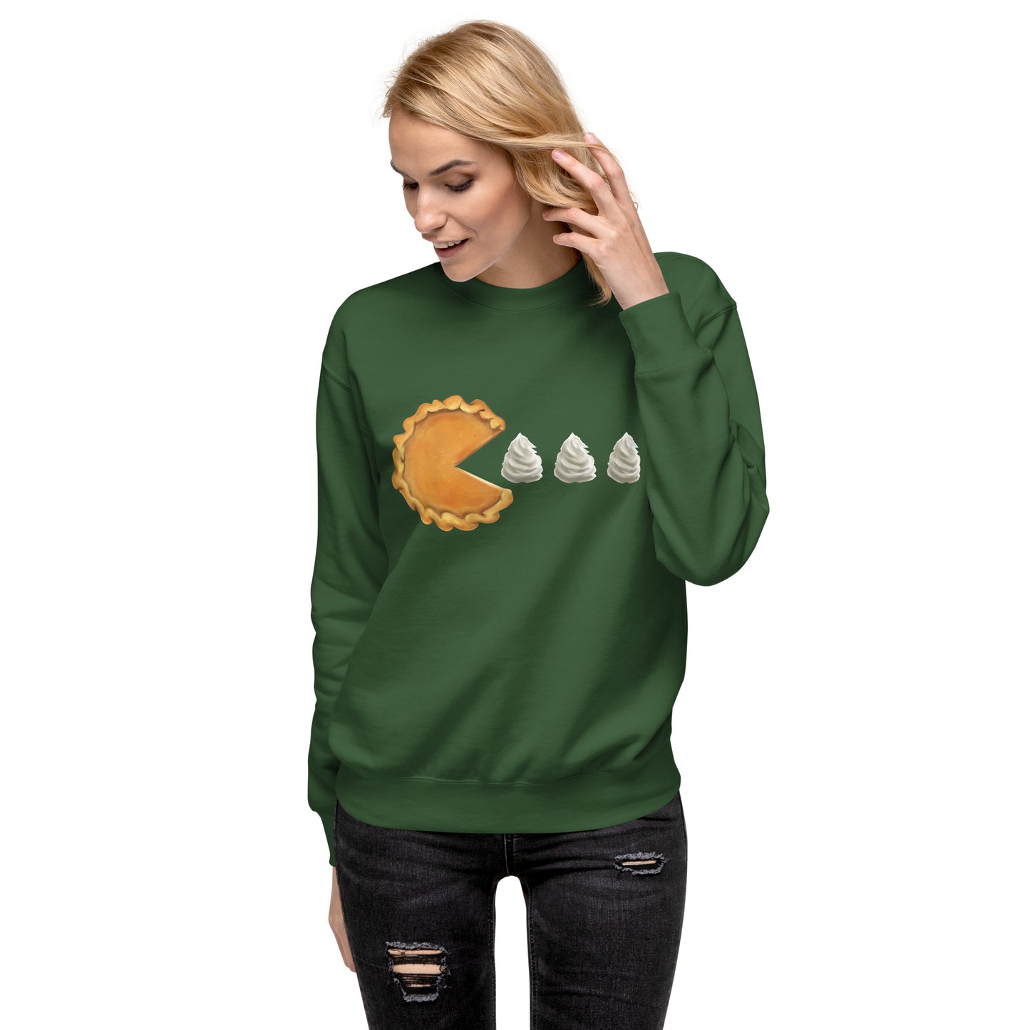 Pumpkin Man Thanksgiving Holiday Unisex Premium Sweatshirt