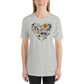 Love Halloween Heart Ghosts Pumpkins Unisex t-shirt