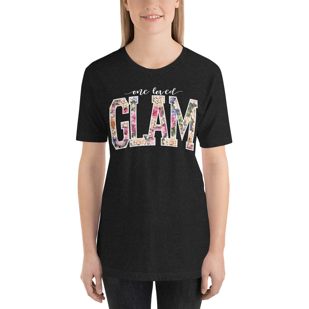 One Loved Glam Wildflower Floral Unisex t-shirt