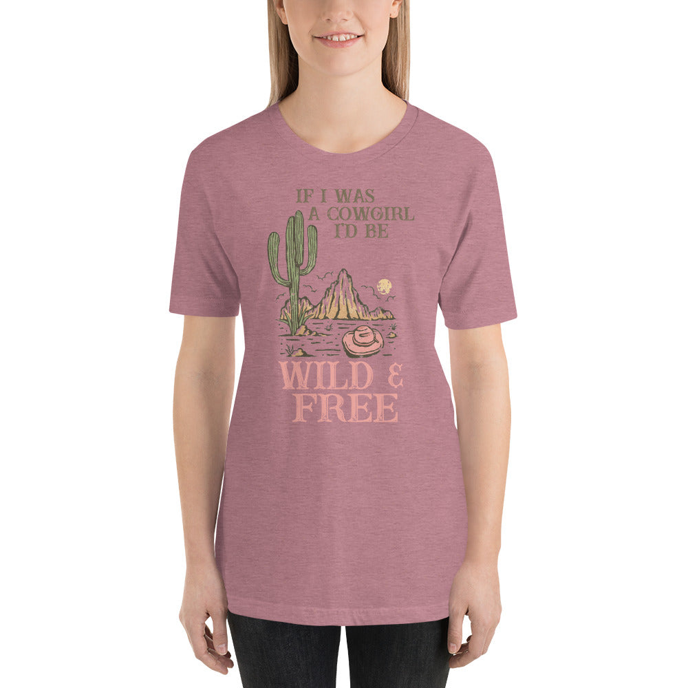 Wild and Free Cowgirl Southern Country Western Unisex t-shirt