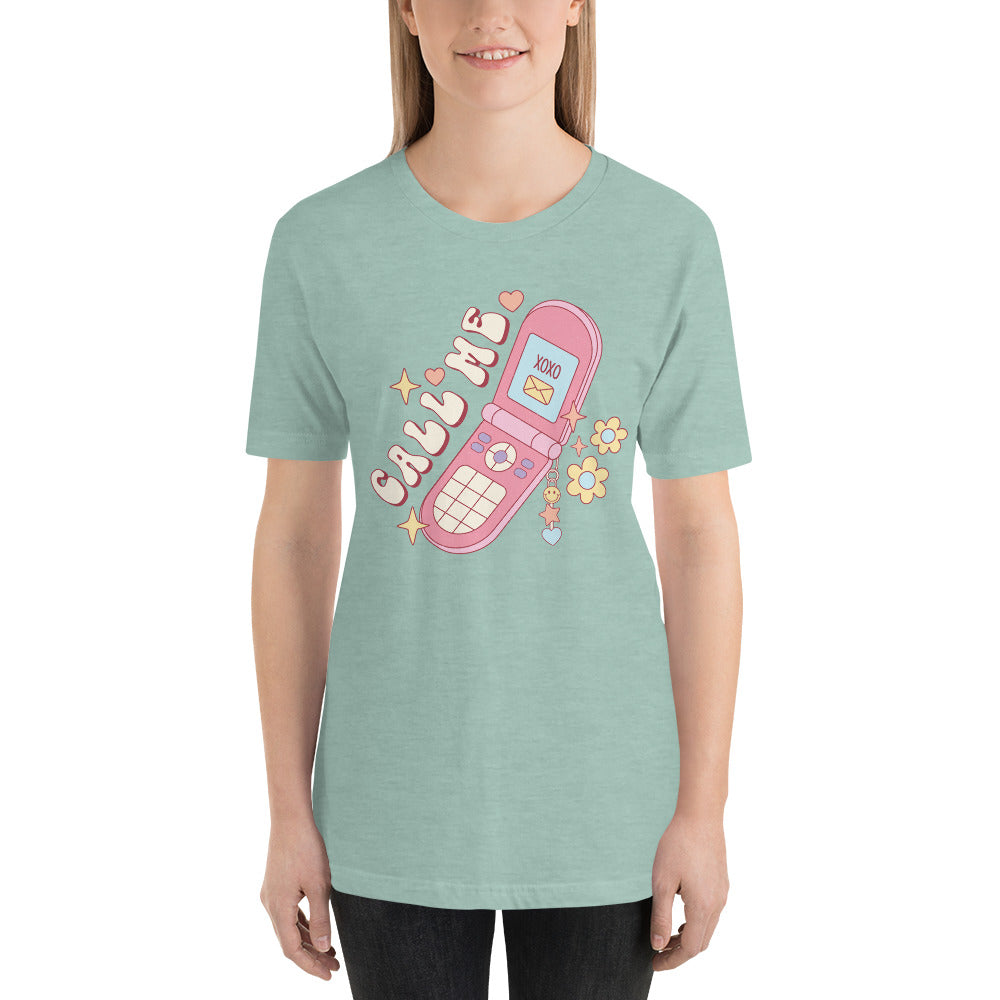 Call Me 90s style Valentines Day Unisex t-shirt