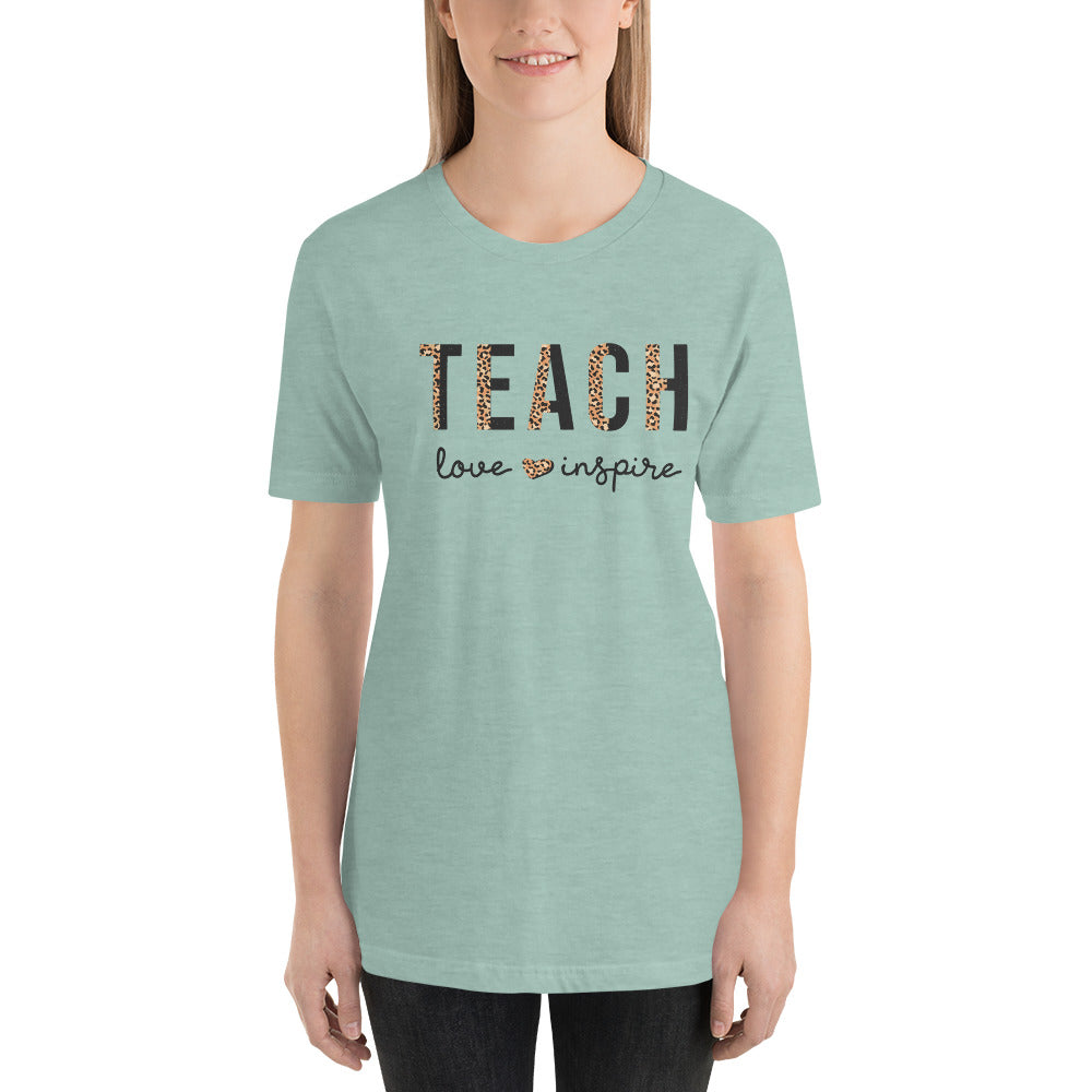 Teach Love Inspire School Love Unisex t-shirt