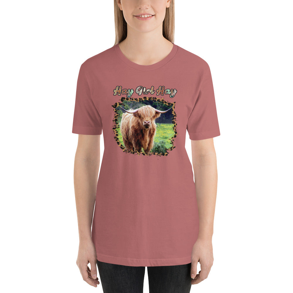 Hay Girl Hay Cow Country Unisex t-shirt