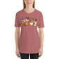 Pumpkin Coffee and Lattes Witches and Bats Halloween Vibes Unisex t-shirt