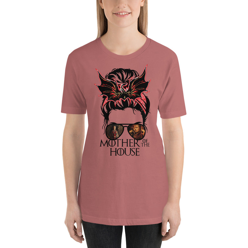 Mother of the House Princess Queen Dragon Bow with Shades Unisex t-shirt