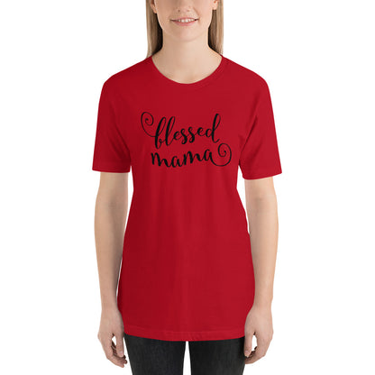 Script Blessed Mama Unisex t-shirt