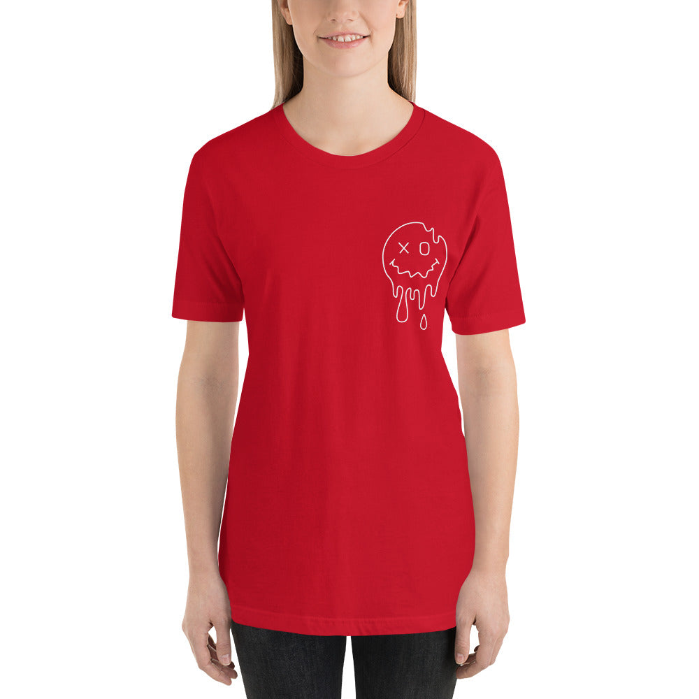 Overstimulated Moms Club with Pocket Smiley Unisex t-shirt