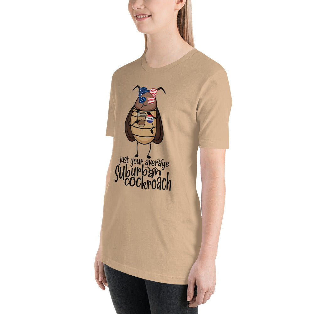 Just Your Average Suburban Cockroach Bow/Glasses Unisex t-shirt