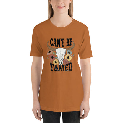 Can't Be Tamed Cow Skull Western Unisex t-shirt